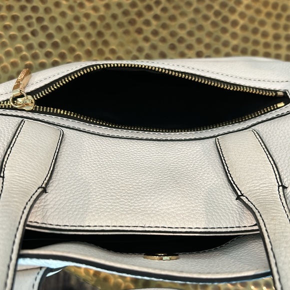 Milly of New York White Pebble Leather Tote Bag - Picture 8 of 12